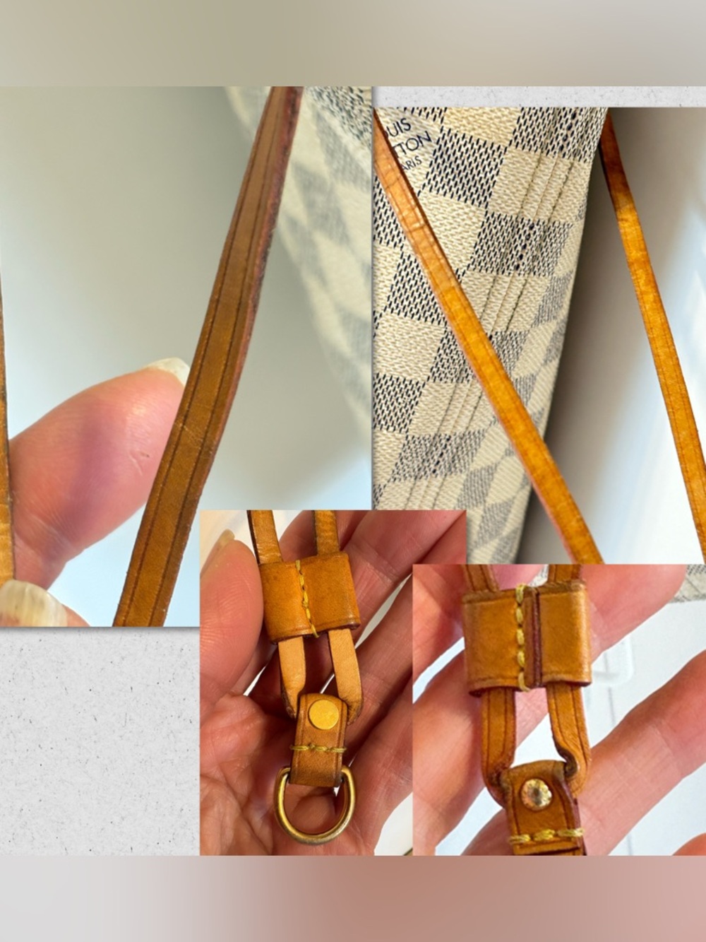 Authentic Louis Vuitton Damier Azur Neverfull GM with COA - Picture 8 of 14
